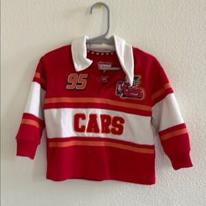 Disney Cars Red and White Polo Shirt
